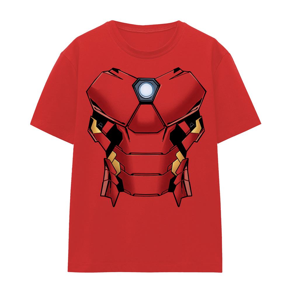 Red - Back - Captain America Unisex Adult Costume T-Shirt