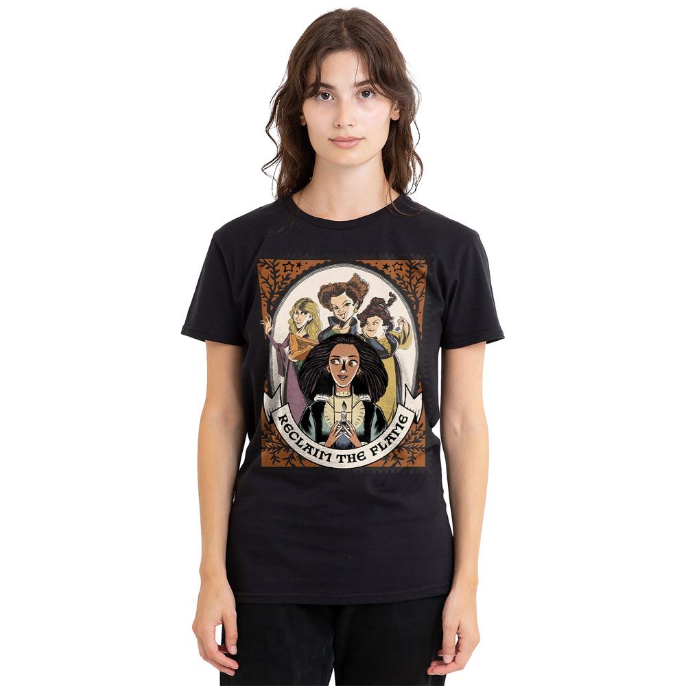 Black - Side - Hocus Pocus 2 Unisex Adult Reclaim The Flame Becca Stamp T-Shirt