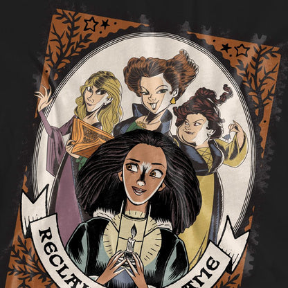 Black - Pack Shot - Hocus Pocus 2 Unisex Adult Reclaim The Flame Becca Stamp T-Shirt