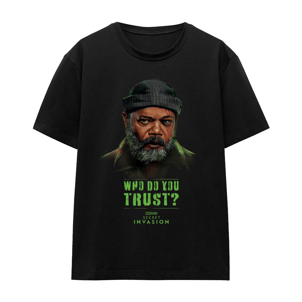 Black - Front - Marvel Unisex Adult Secret Invasion T-Shirt
