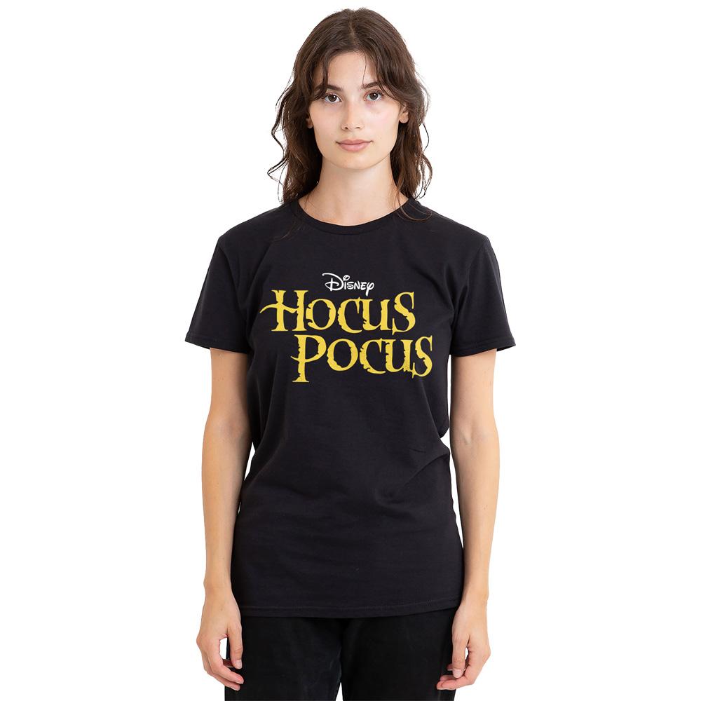 Black - Side - Hocus Pocus Unisex Adult Logo T-Shirt