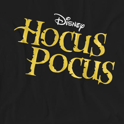 Black - Pack Shot - Hocus Pocus Unisex Adult Logo T-Shirt