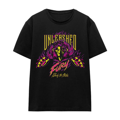Black - Front - Disney Villains Unisex Adult Unleashed Fury Scar T-Shirt