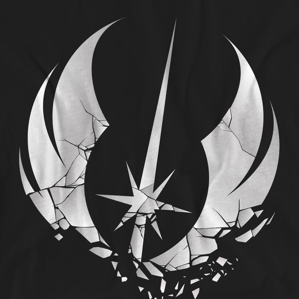 Black - Pack Shot - Star Wars Unisex Adult Jedi Obi Wan Kenobi Shattered T-Shirt