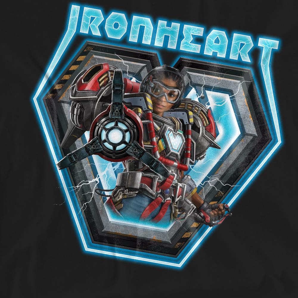 Black - Pack Shot - Black Panther: Wakanda Forever Unisex Adult Ironheart Glow T-Shirt