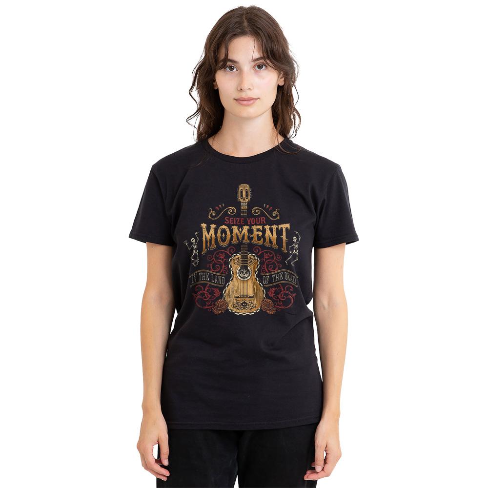 Black - Side - Coco Unisex Adult Seize Your Moment In The Land Of The Dead T-Shirt