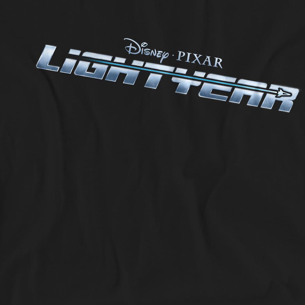 Black - Pack Shot - Lightyear Unisex Adult Logo T-Shirt
