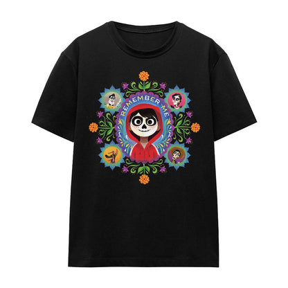 Black - Front - Coco Unisex Adult Remember Me Miguel Ernesto Imelda Hector T-Shirt