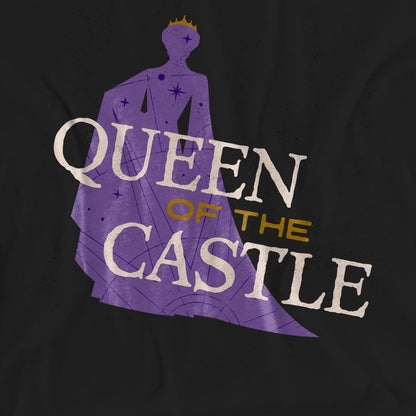 Black - Pack Shot - Wish Unisex Adult Queen Of The Castle T-Shirt