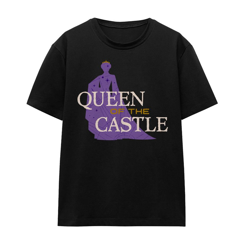 Black - Front - Wish Unisex Adult Queen Of The Castle T-Shirt
