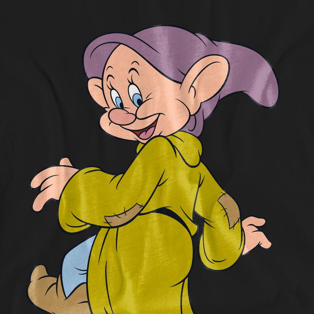 Black - Pack Shot - Snow White Unisex Adult Dopey Poses T-Shirt