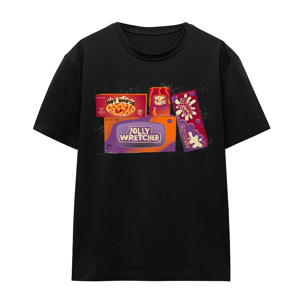 Black - Front - Monsters at Work Unisex Adult Sweets T-Shirt