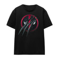 Black - Front - Deadpool & Wolverine Unisex Adult Wolverine Claws T-Shirt