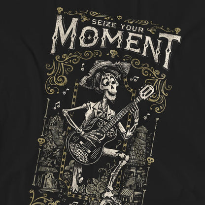 Black - Pack Shot - Coco Unisex Adult Seize Your Moment Recuerdame Hector T-Shirt