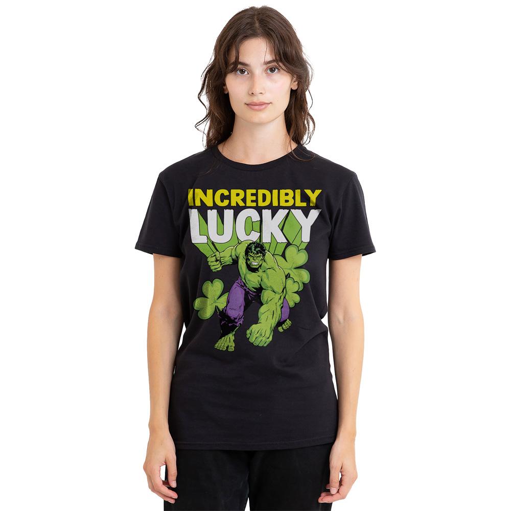 Black - Side - Hulk Unisex Adult Incredibly Lucky St Patricks Day T-Shirt