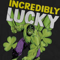 Black - Pack Shot - Hulk Unisex Adult Incredibly Lucky St Patricks Day T-Shirt