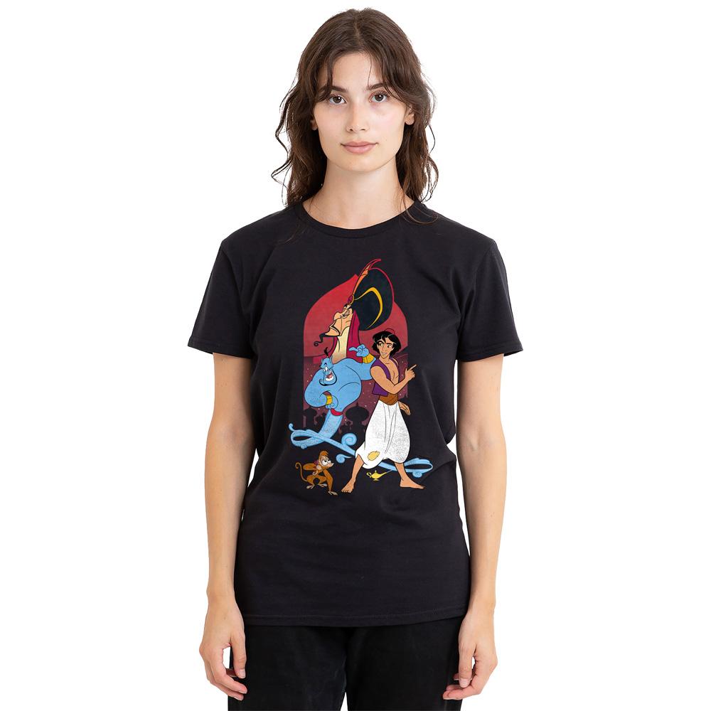 Black - Side - Aladdin Unisex Adult T-Shirt