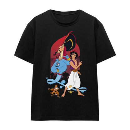 Black - Front - Aladdin Unisex Adult T-Shirt