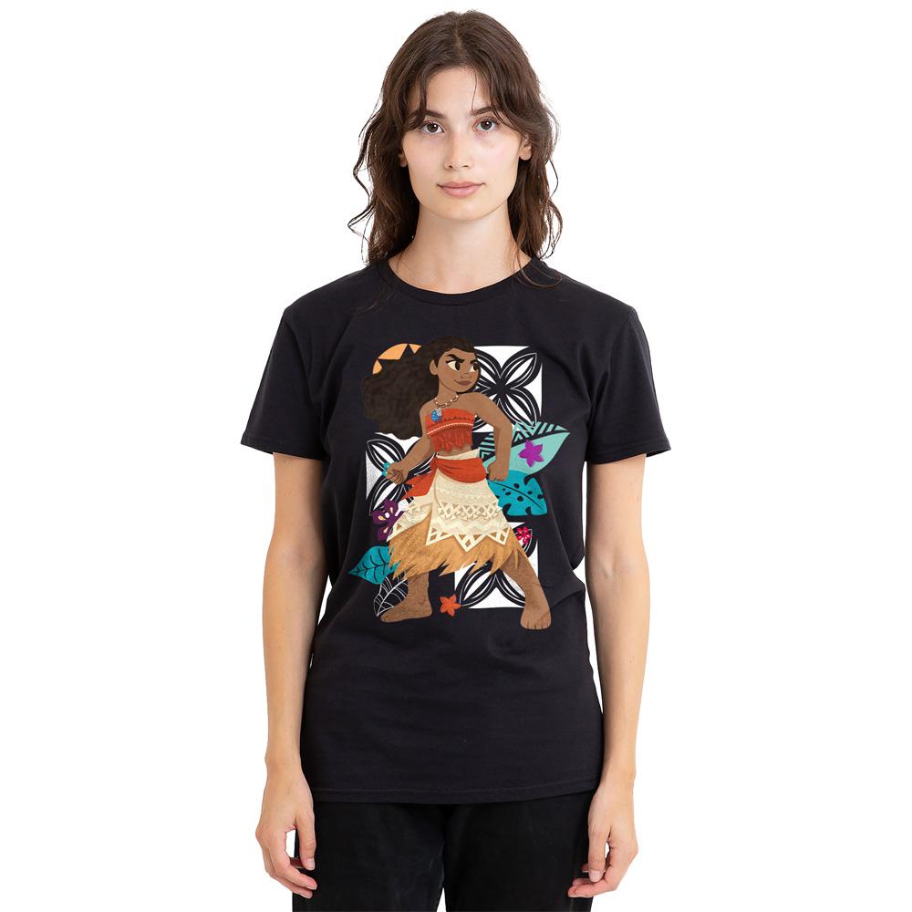 Black - Side - Moana Unisex Adult Ready For Adventure T-Shirt