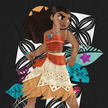 Black - Pack Shot - Moana Unisex Adult Ready For Adventure T-Shirt