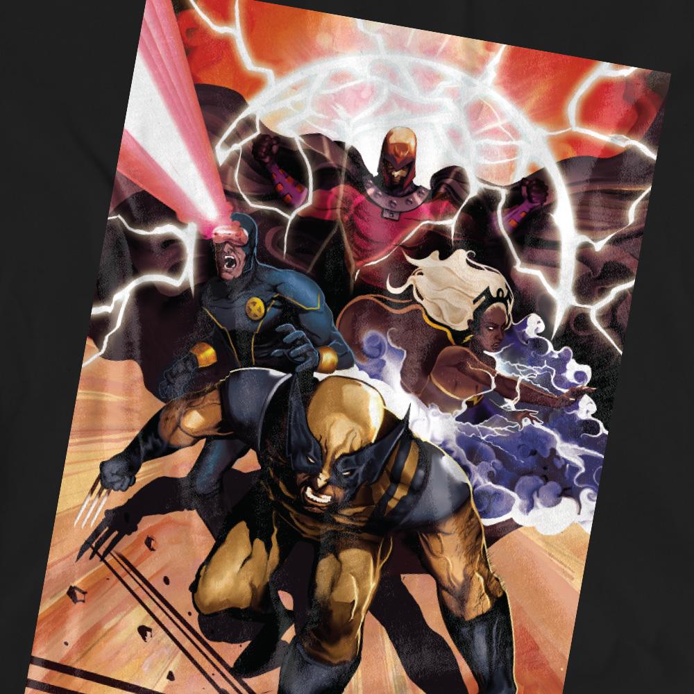 Black - Pack Shot - Marvel Unisex Adult X-Men Team Attack T-Shirt