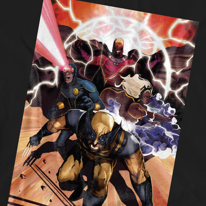 Black - Pack Shot - Marvel Unisex Adult X-Men Team Attack T-Shirt