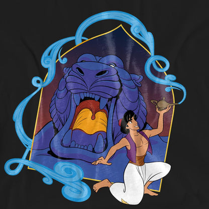 Black - Pack Shot - Aladdin Unisex Adult The Magic Lamp At The Cave Of Wonders T-Shirt