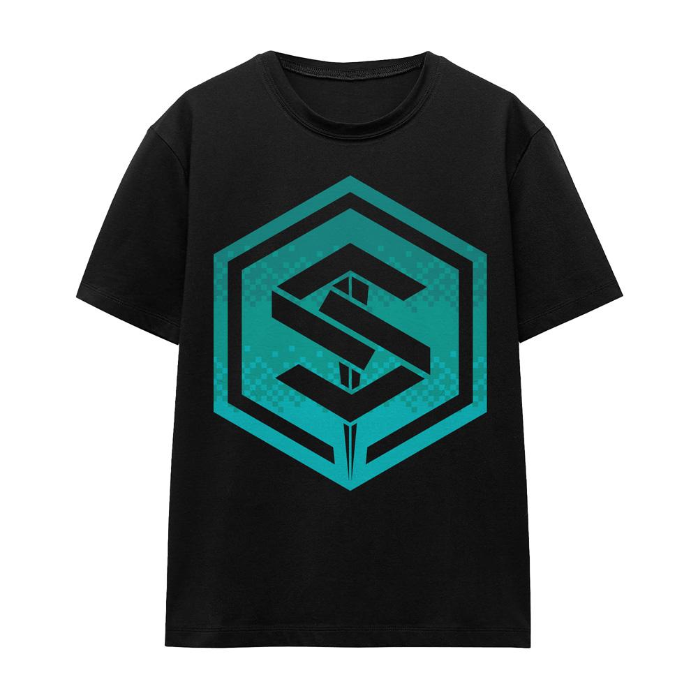 Black - Front - The Marvels Unisex Adult Saber Digital T-Shirt