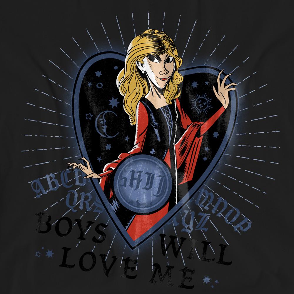 Black - Pack Shot - Hocus Pocus Unisex Adult Boys Will Love Me Sanderson Sisters T-Shirt