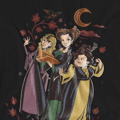 Black - Pack Shot - Hocus Pocus 2 Unisex Adult Witchful Thinking Sanderson Sisters T-Shirt