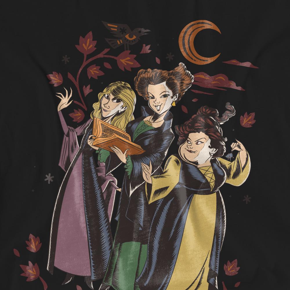 Black - Pack Shot - Hocus Pocus 2 Unisex Adult Witchful Thinking Sanderson Sisters T-Shirt