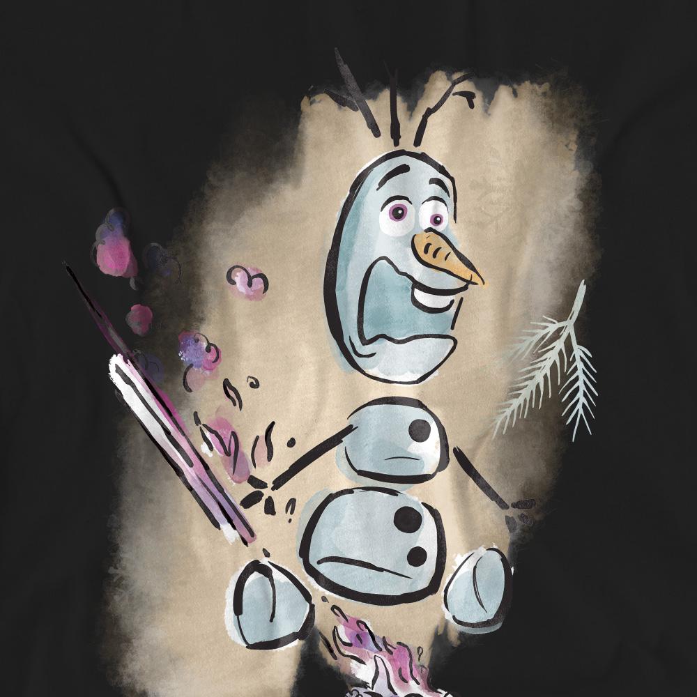 Black - Pack Shot - Frozen Unisex Adult Fire It Up Olaf Brunei The Fire Spirit T-Shirt