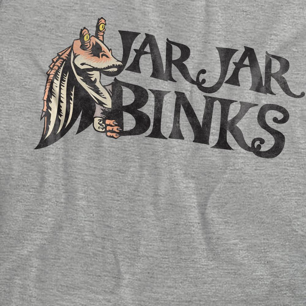 Athletic Heather - Pack Shot - Star Wars Unisex Adult Jar Jar Binks T-Shirt
