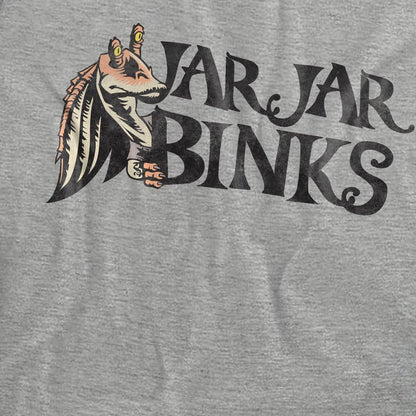 Athletic Heather - Pack Shot - Star Wars Unisex Adult Jar Jar Binks T-Shirt