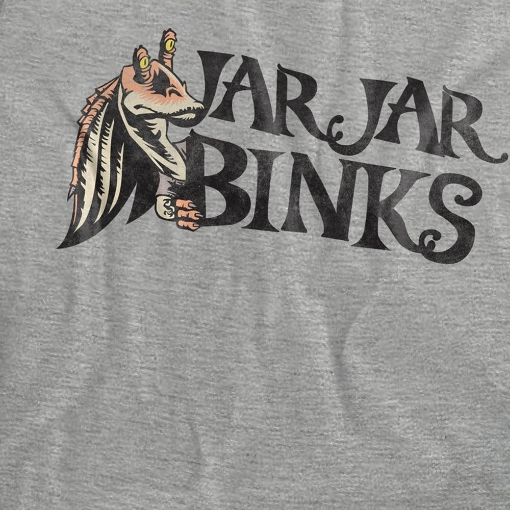 Sport Heather - Pack Shot - Star Wars Unisex Adult Jar Jar Binks T-Shirt