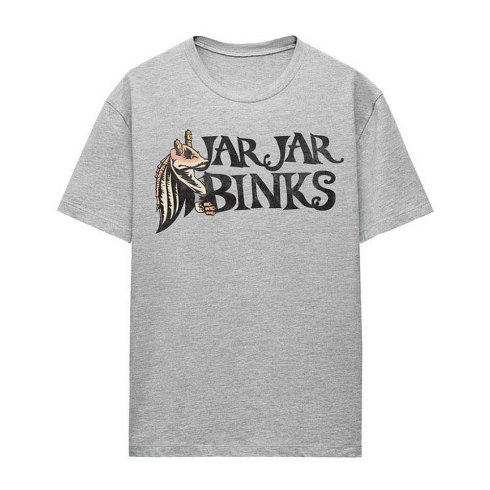 Sport Heather - Front - Star Wars Unisex Adult Jar Jar Binks T-Shirt