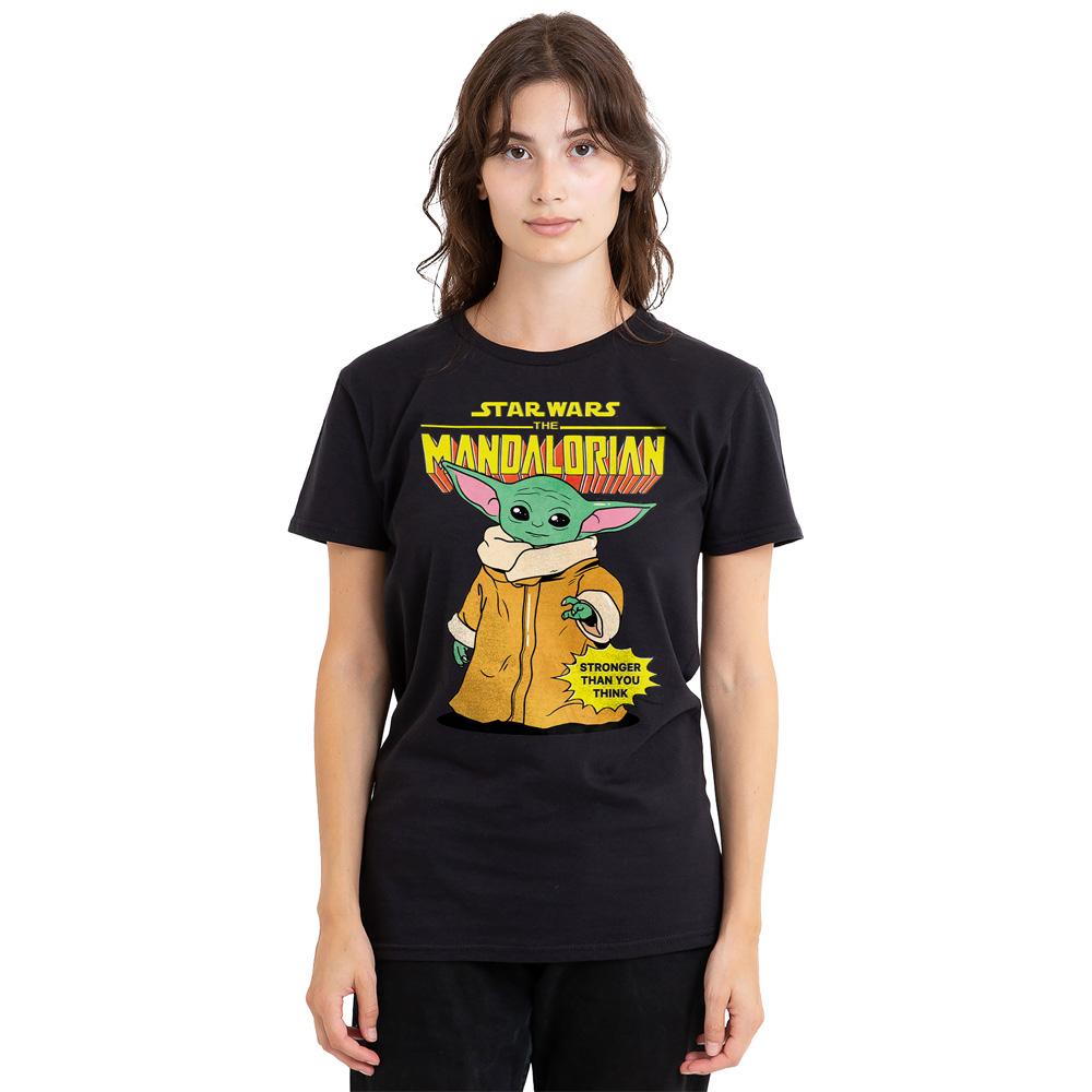 Black - Side - Star Wars Unisex Adult Strong Grogu T-Shirt
