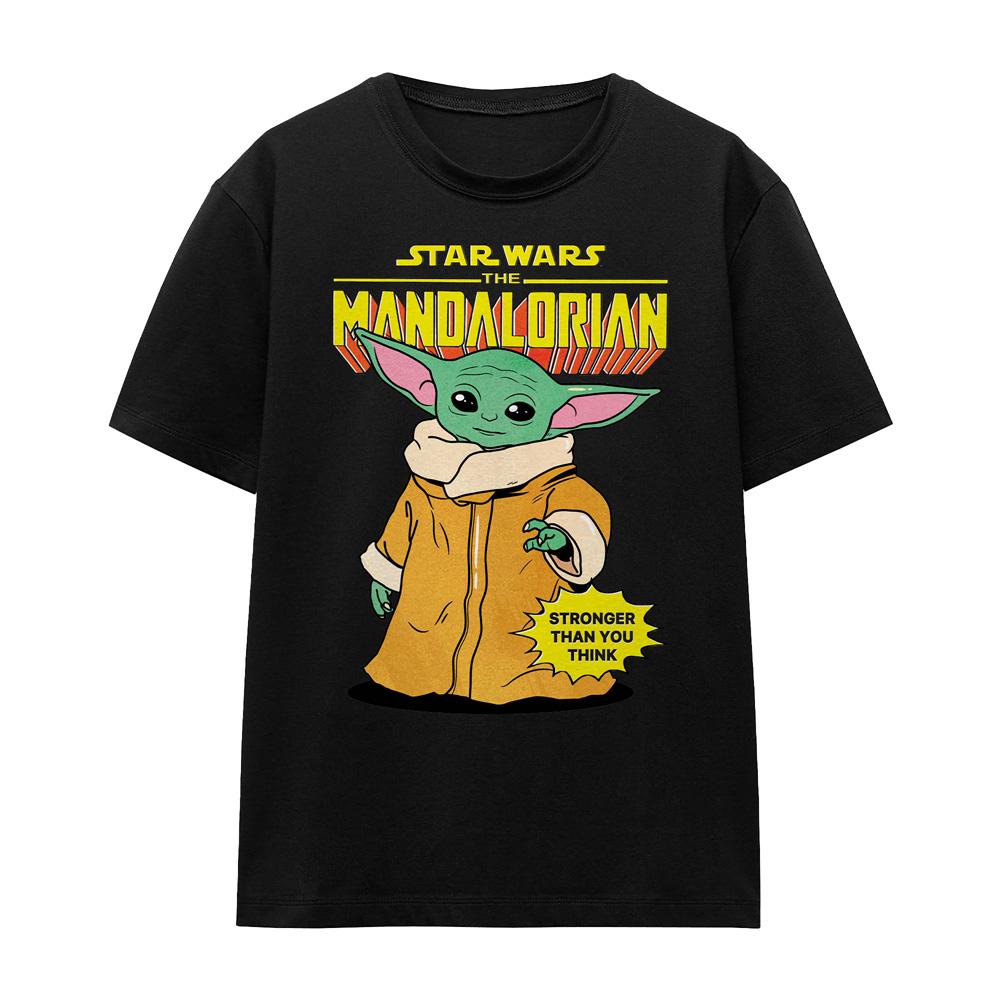 Black - Front - Star Wars Unisex Adult Strong Grogu T-Shirt