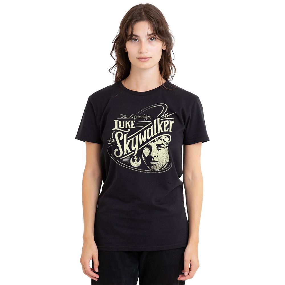 Black - Side - Star Wars Unisex Adult Skywalker War Hero T-Shirt