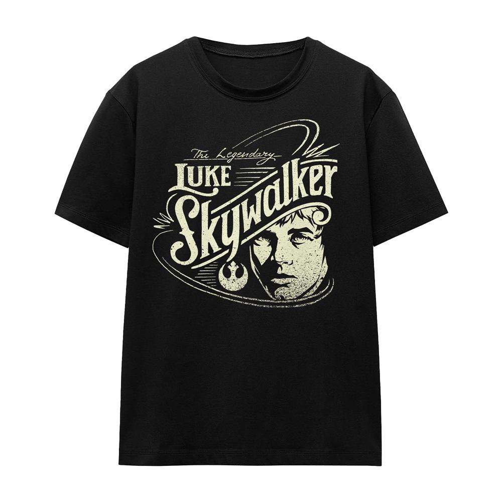 Black - Front - Star Wars Unisex Adult Skywalker War Hero T-Shirt