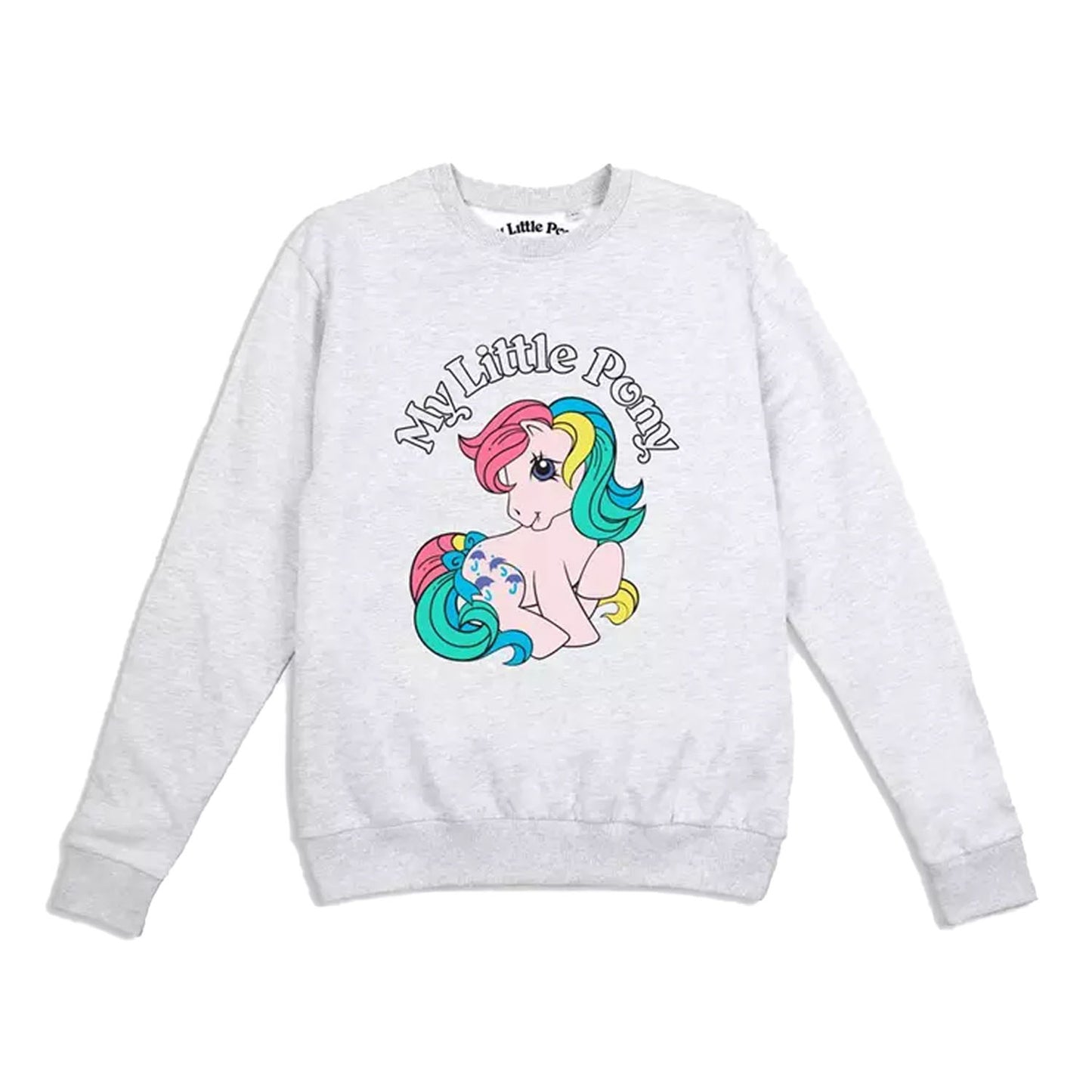 Heather Grey - Front - My Little Pony Womens-Ladies Pink Pony Sweatshirt