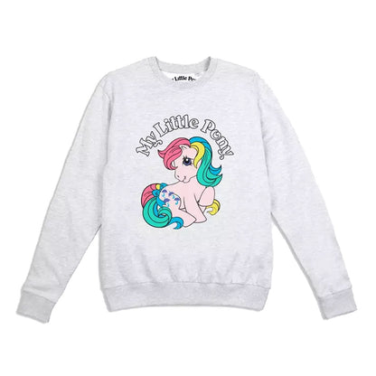 Heather Grey - Front - My Little Pony Womens-Ladies Pink Pony Sweatshirt