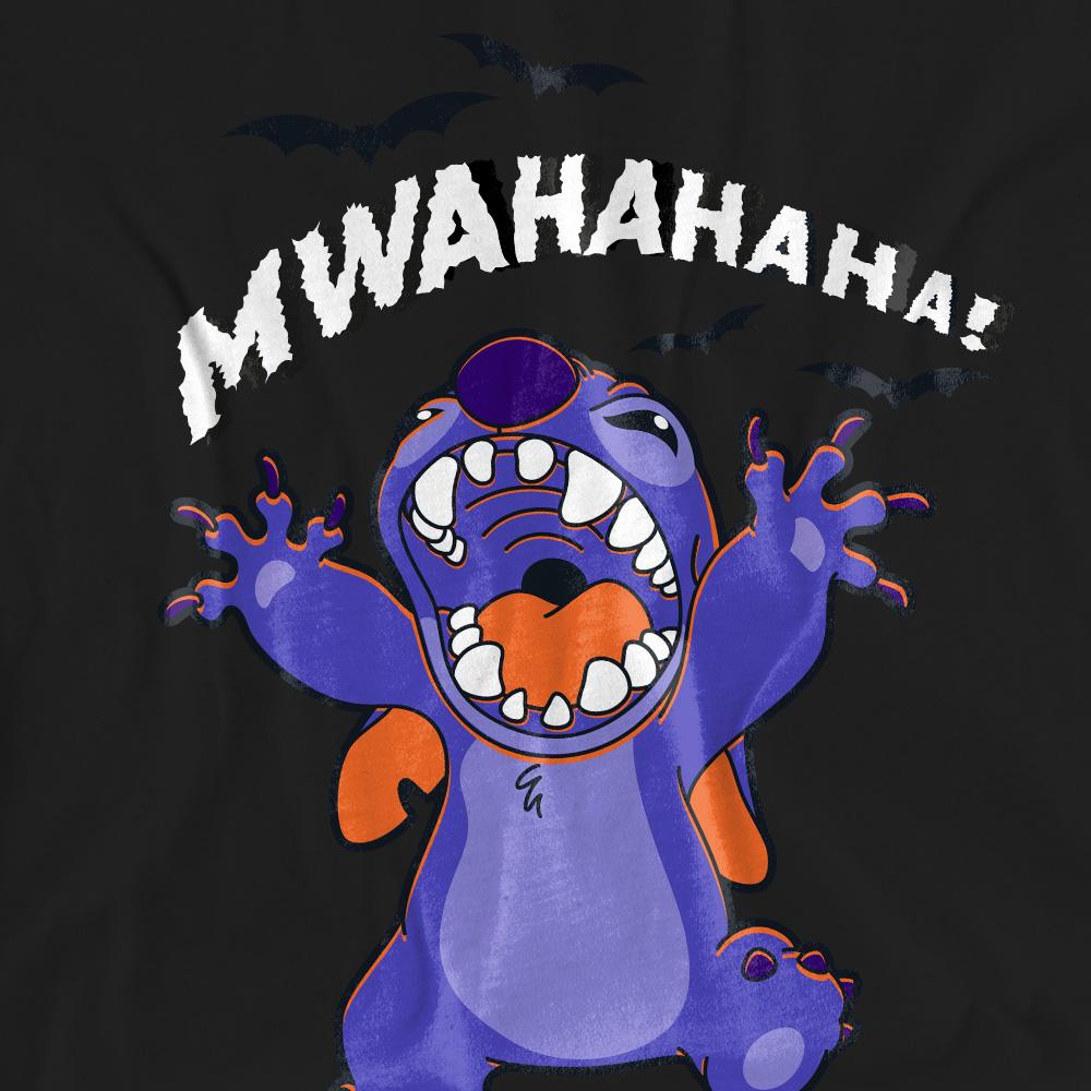 Black - Pack Shot - Lilo & Stitch Unisex Adult Evil Laugh T-Shirt