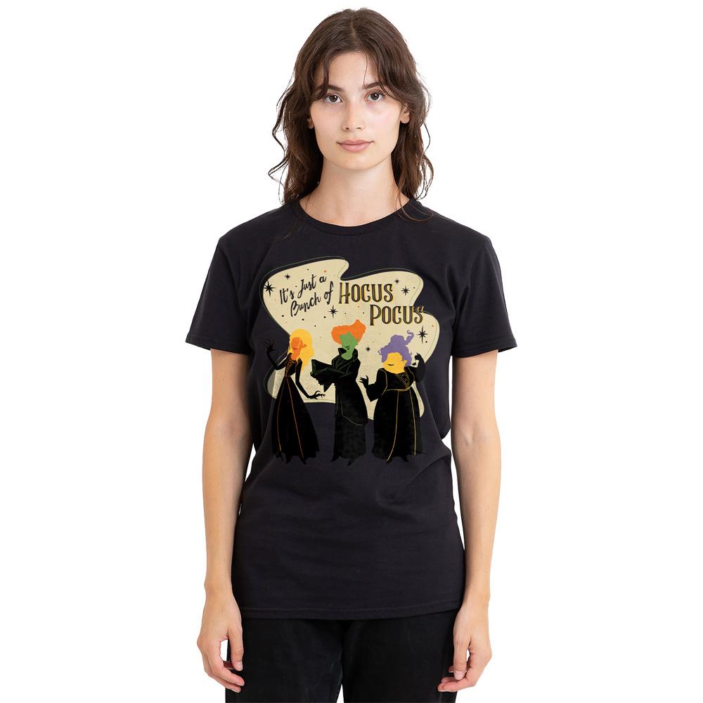 Black - Side - Hocus Pocus Unisex Adult Just A Bunch Of Hocus Pocus Sanderson Sisters T-Shirt