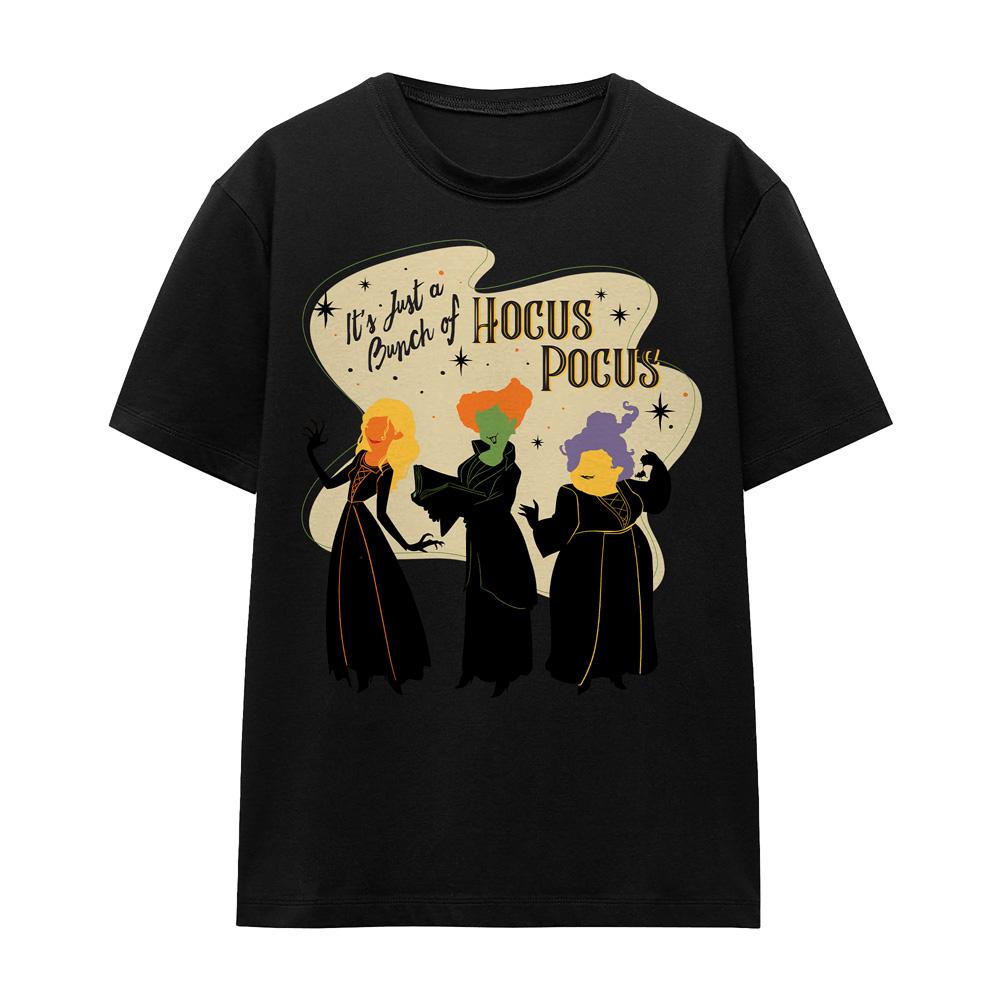 Black - Front - Hocus Pocus Unisex Adult Just A Bunch Of Hocus Pocus Sanderson Sisters T-Shirt