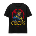 Black - Front - Marvel Unisex Adult X-Men Cyclops Logo T-Shirt