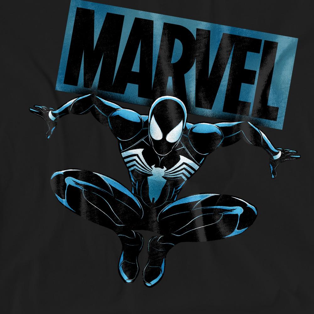 Black - Pack Shot - Spider-Man 2 Unisex Adult Gamerverse Spider Symbiote T-Shirt