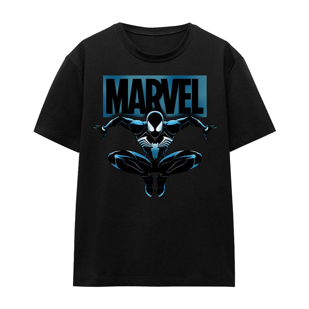 Black - Front - Spider-Man 2 Unisex Adult Gamerverse Spider Symbiote T-Shirt