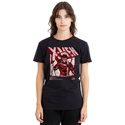 Black - Side - Marvel Unisex Adult X-Men Cyclops Infographic T-Shirt