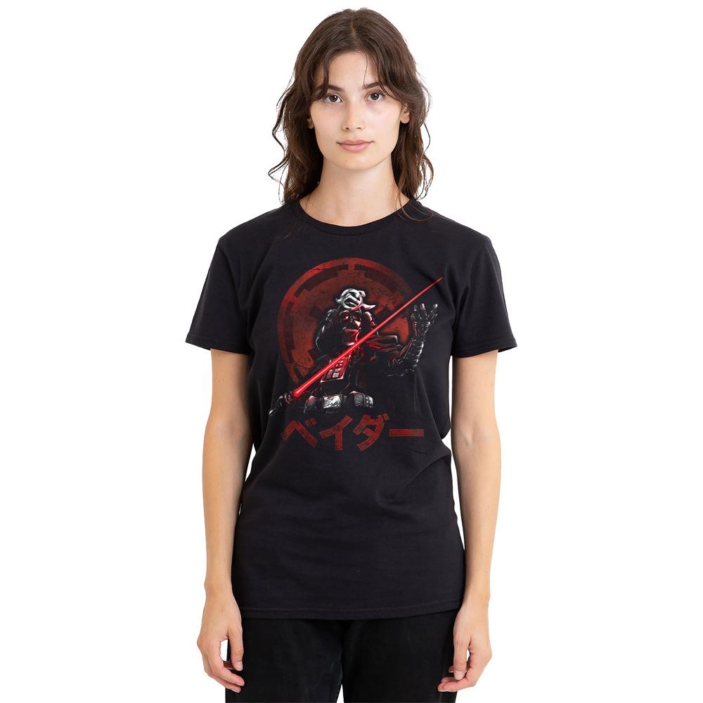 Black - Side - Star Wars Unisex Adult Visions Vader T-Shirt
